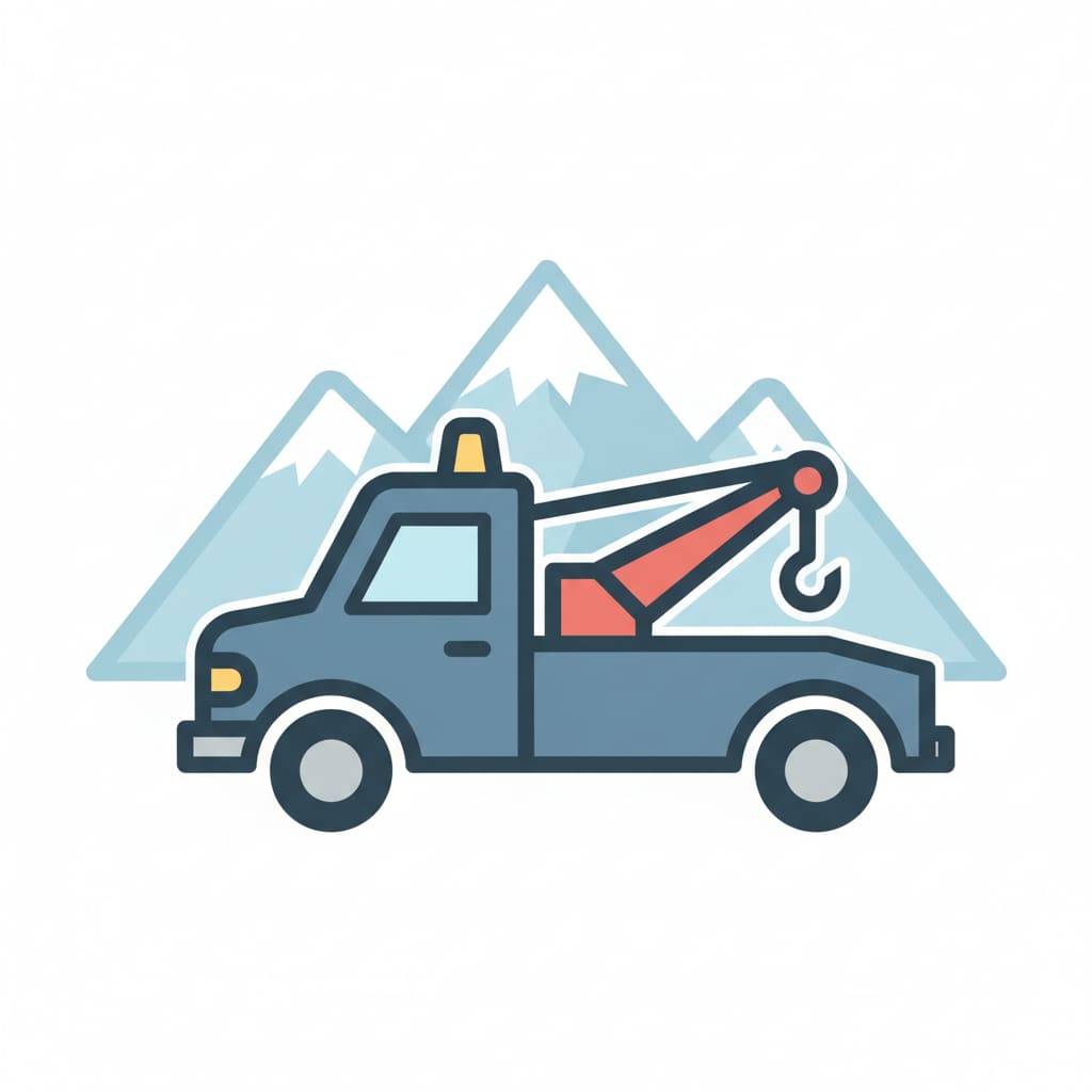 Asfetotim Alpine Towing Service Logomark